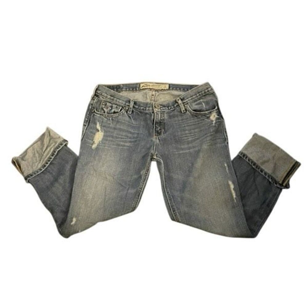 Aeropostale Distressed Crop Jeans